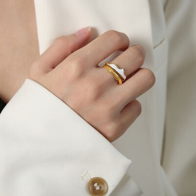 swvws 18K Gold-Plated Open Ring