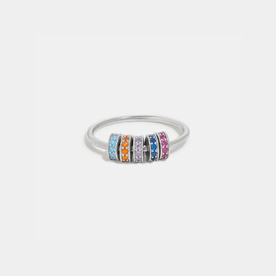 swvws Inlaid Zircon 925 Sterling Silver Ring