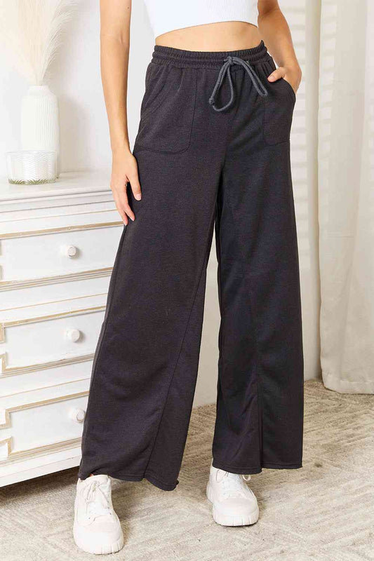 swvws Basic Bae Wide Leg Pocketed Pants