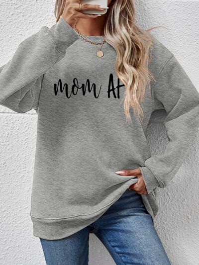 swvws Letter Graphic Dropped Shoulder Sweatshirt