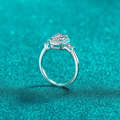 swvws 1 Carat Moissanite 925 Sterling Silver Ring