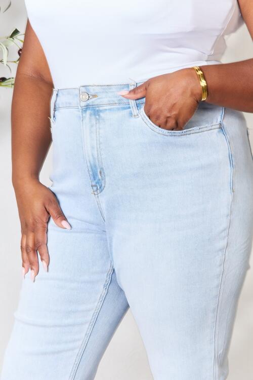 swvws BAYEAS Full Size High Waist Straight Jeans