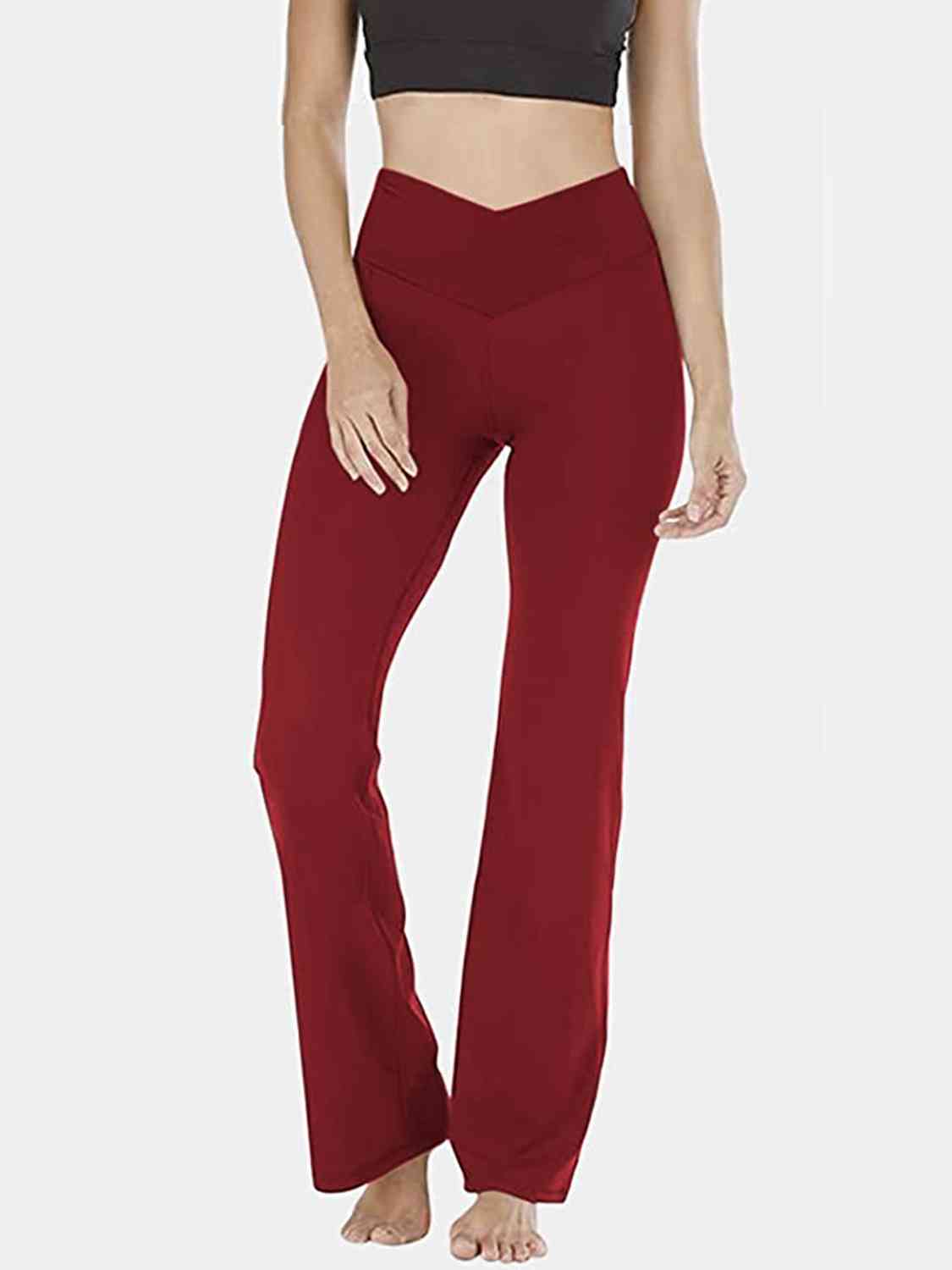 swvws V-Waist Bootcut Long Pants