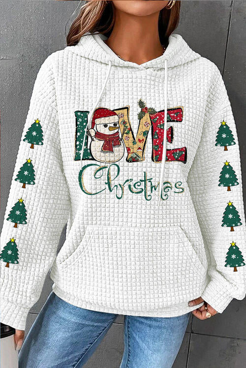 swvws LIVE CHRISTMAS Drawstring Long Sleeve Hoodie