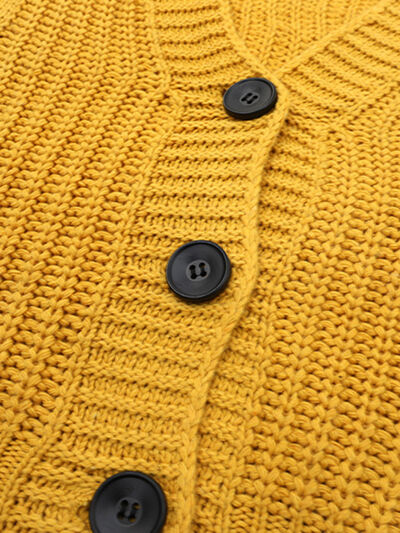 swvws Button Up Dropped Shoulder Cardigan