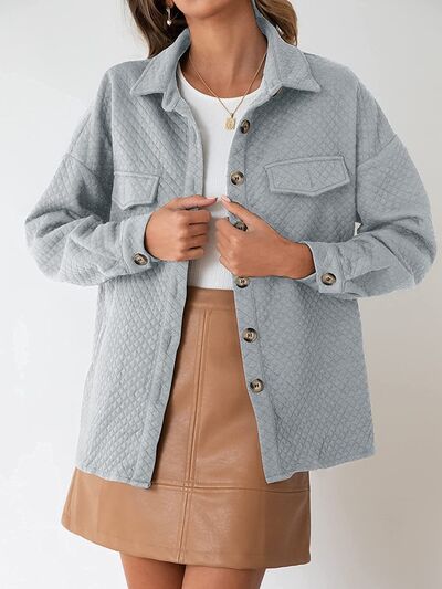 swvws Button Up Dropped Shoulder Jacket