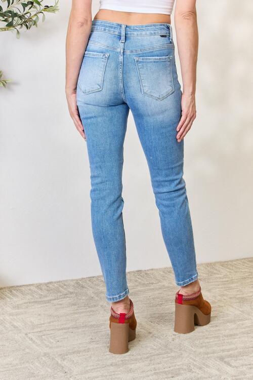 swvws RISEN Full Size Mid Rise Skinny Jeans