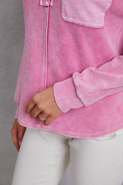 swvws Quarter Button Dropped Shoulder Sweatshirt