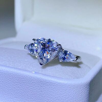 swvws 3 Carat Moissanite 925 Sterling Silver Ring