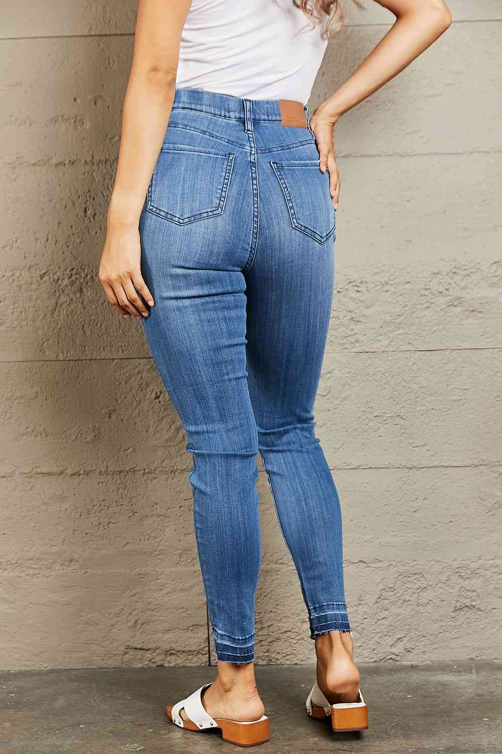 swvws Judy Blue Janavie Full Size High Waisted Pull On Skinny Jeans