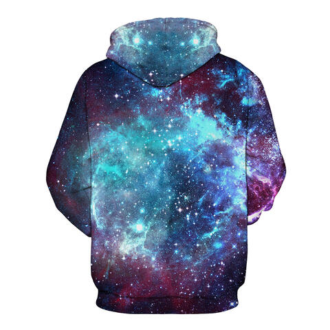 swvws Full Size Printed Drawstring Hoodie with Pockets