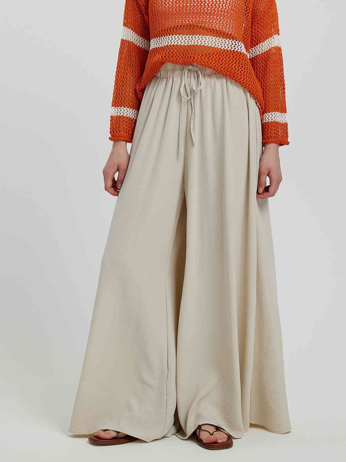 swvws Drawstring Wide Leg Pants