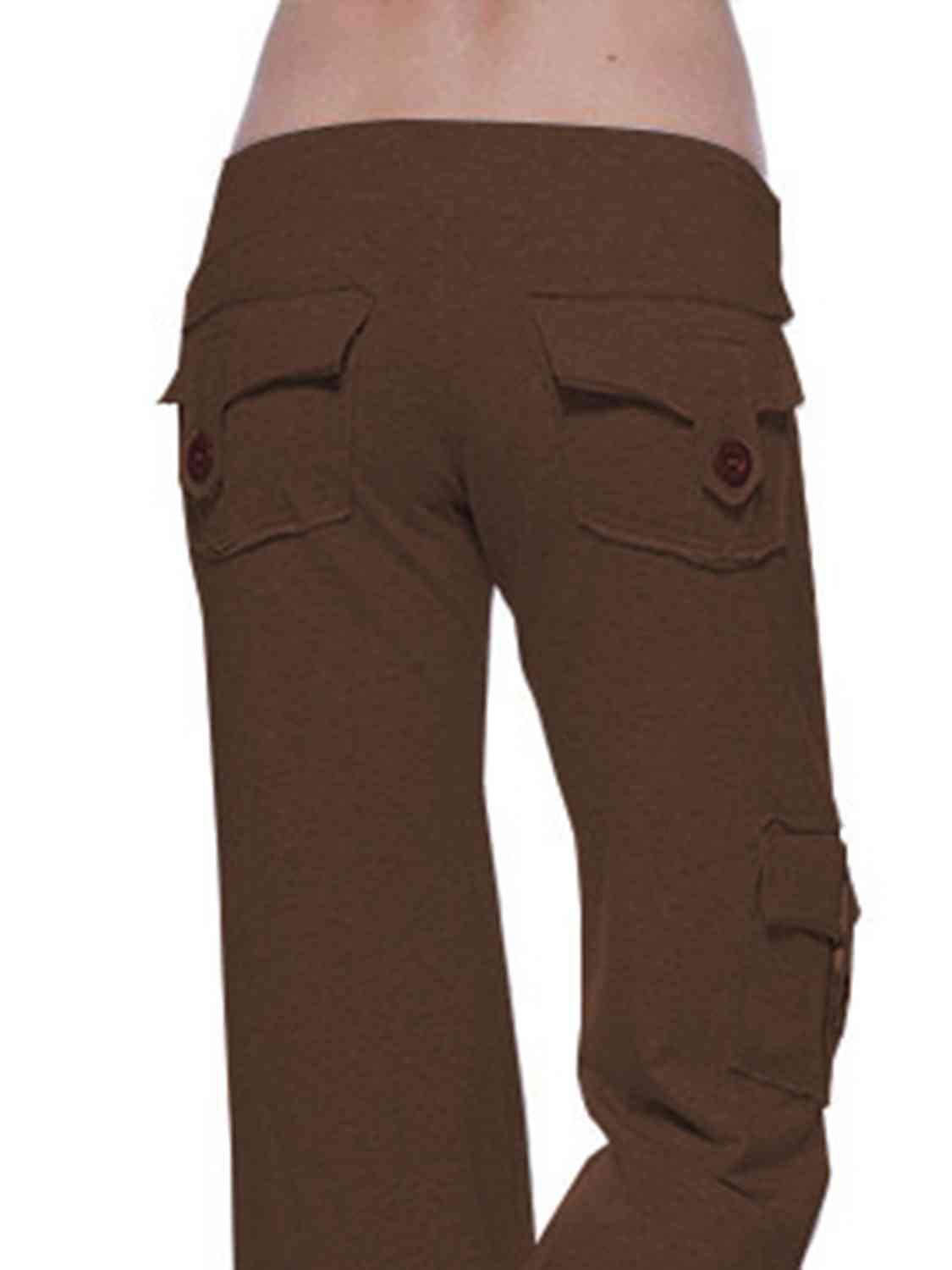 swvws Mid Waist Pants with Pockets