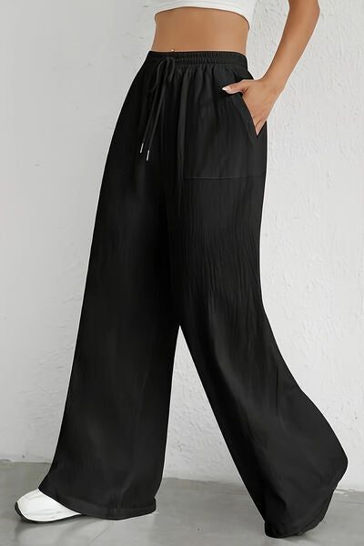 swvws Drawstring Wide Leg Pants