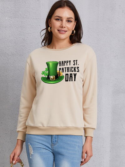 swvws HAPPY ST. PATRICKS DAY Dropped Shoulder Sweatshirt