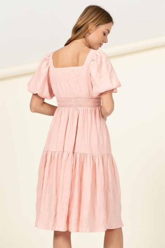 swvws Find Me Again Tiered Midi Dress