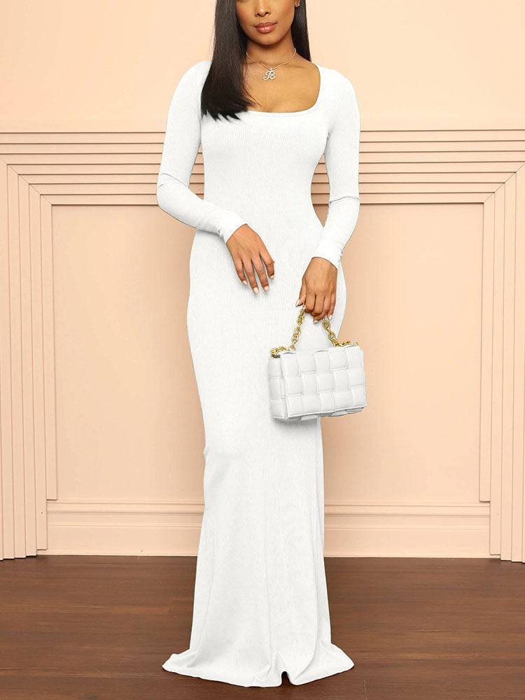 Sixsr Casual Bodycon Maxi Dress