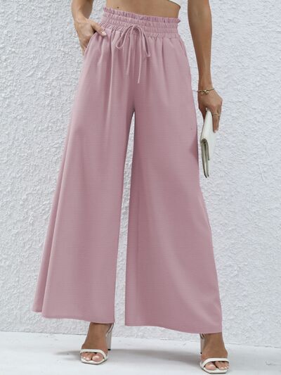 swvws High Waist Wide Leg Pants with Pockets