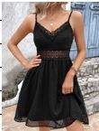 swvws Cami babydoll dress with lace trim