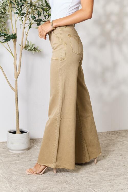 swvws BAYEAS Raw Hem Wide Leg Jeans