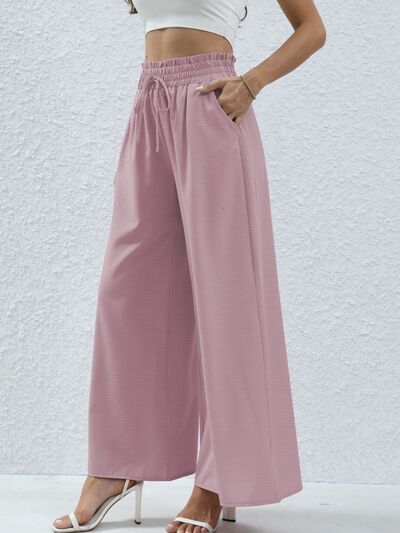 swvws High Waist Wide Leg Pants with Pockets