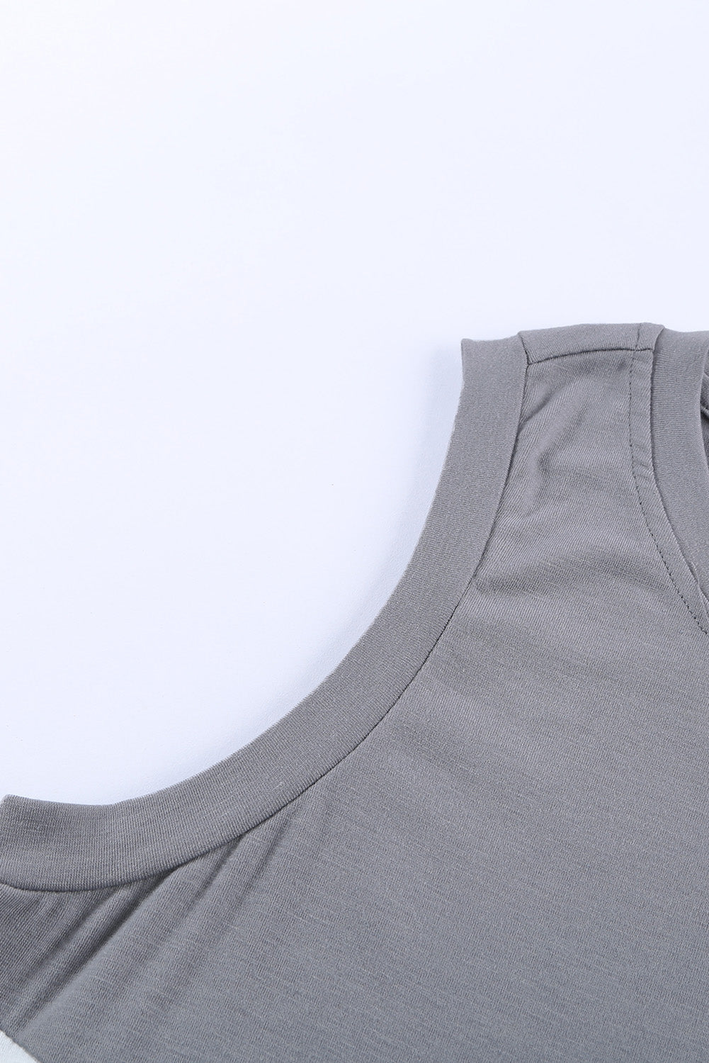 swvws Contrast Round Neck Tank Top