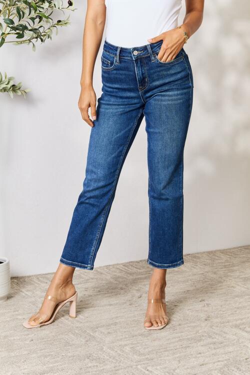 swvws BAYEAS Cropped Straight Jeans