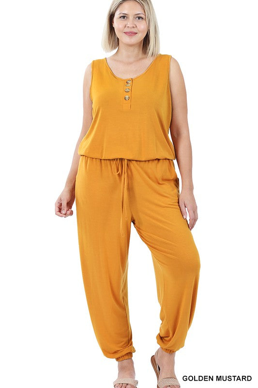 swvws Plus Sleeveless Jogger Jumpsuit