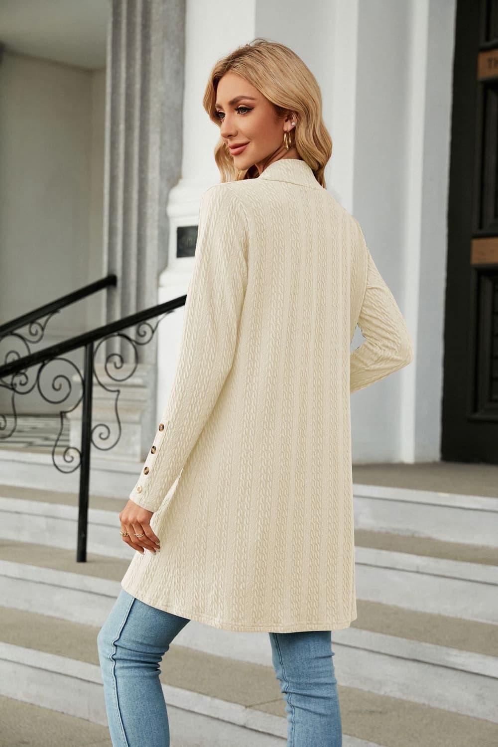 swvws Long Sleeve Open Front Cardigan