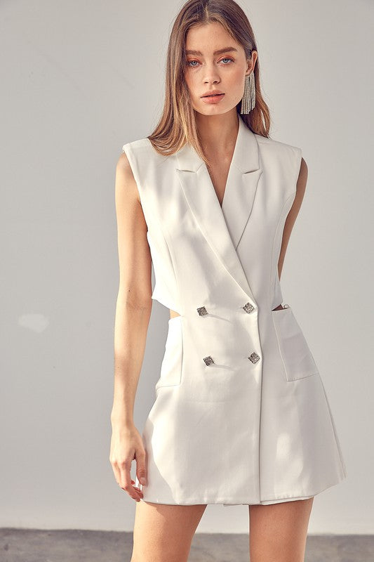 swvws Blazer Button Romper