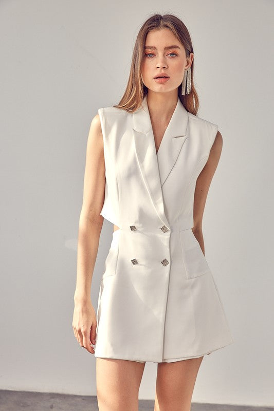 swvws Blazer Button Romper