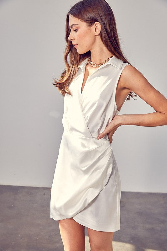 swvws Collar Wrap Dress