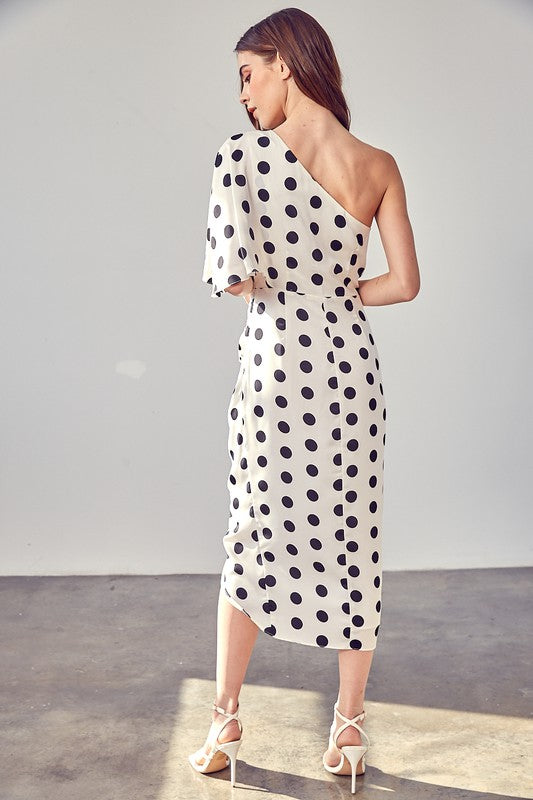 swvws One Shoulder Wrap Dress