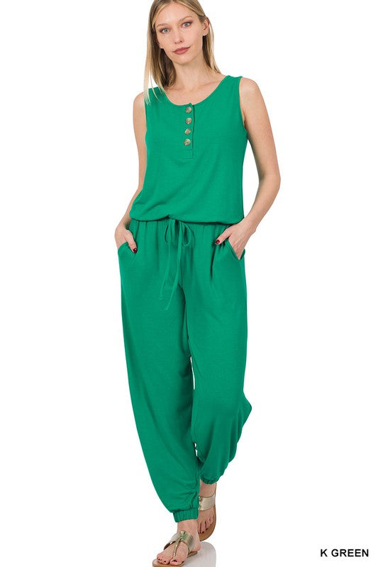 swvws Sleeveless Jogger Jumpsuit