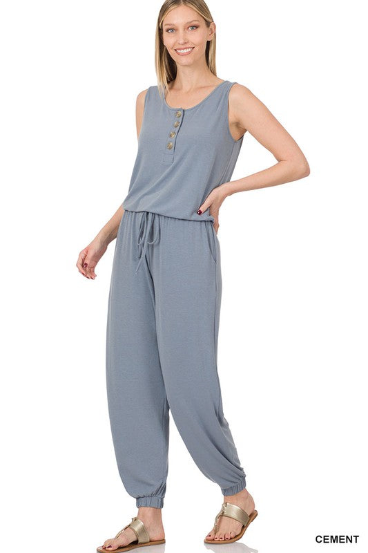 swvws Sleeveless Jogger Jumpsuit