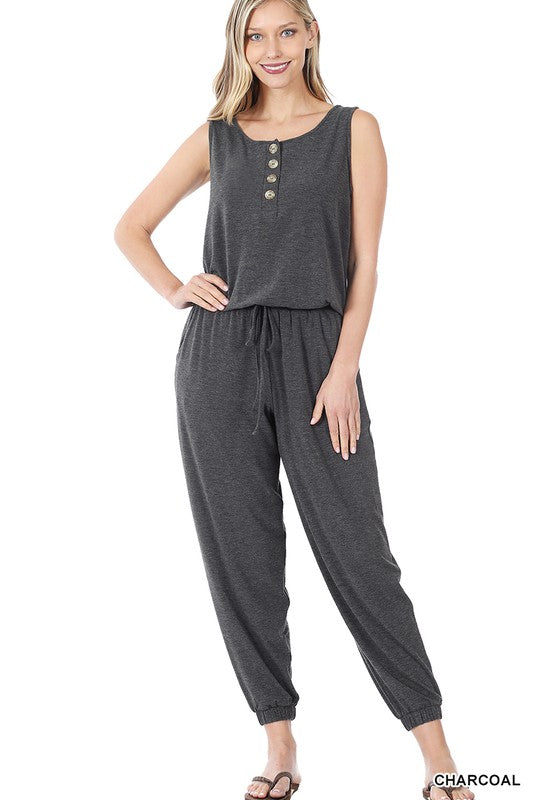 swvws Sleeveless Jogger Jumpsuit