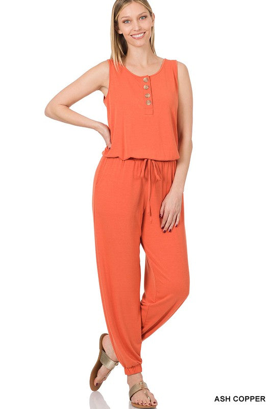 swvws Sleeveless Jogger Jumpsuit