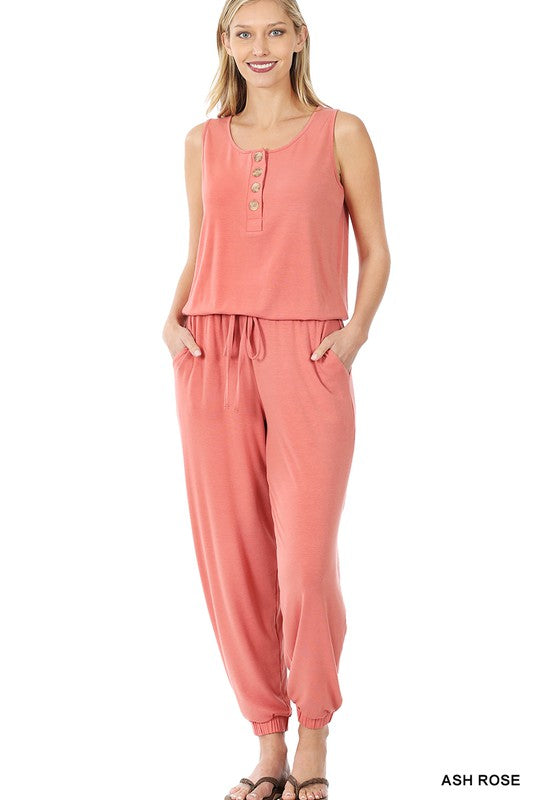 swvws Sleeveless Jogger Jumpsuit