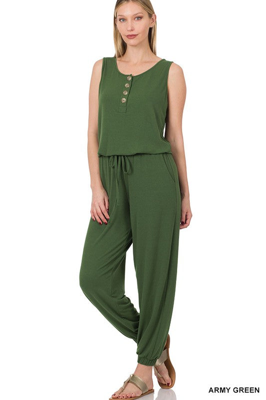 swvws Sleeveless Jogger Jumpsuit