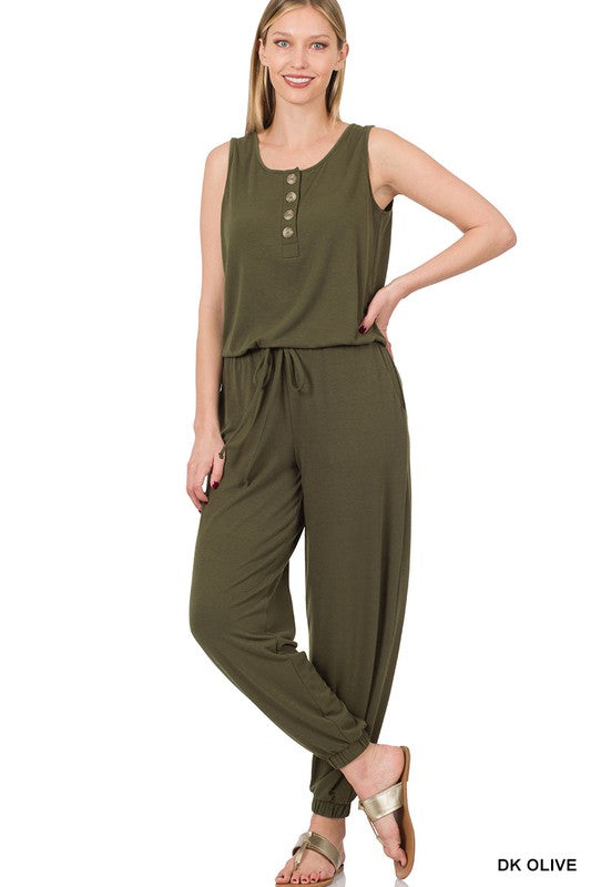 swvws Sleeveless Jogger Jumpsuit