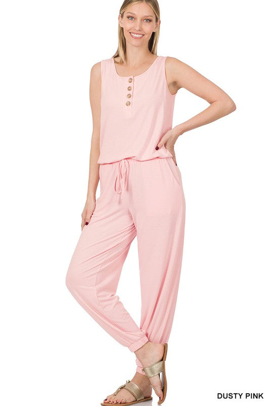 swvws Sleeveless Jogger Jumpsuit