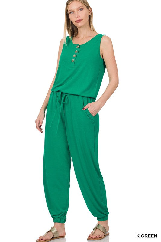 swvws Sleeveless Jogger Jumpsuit