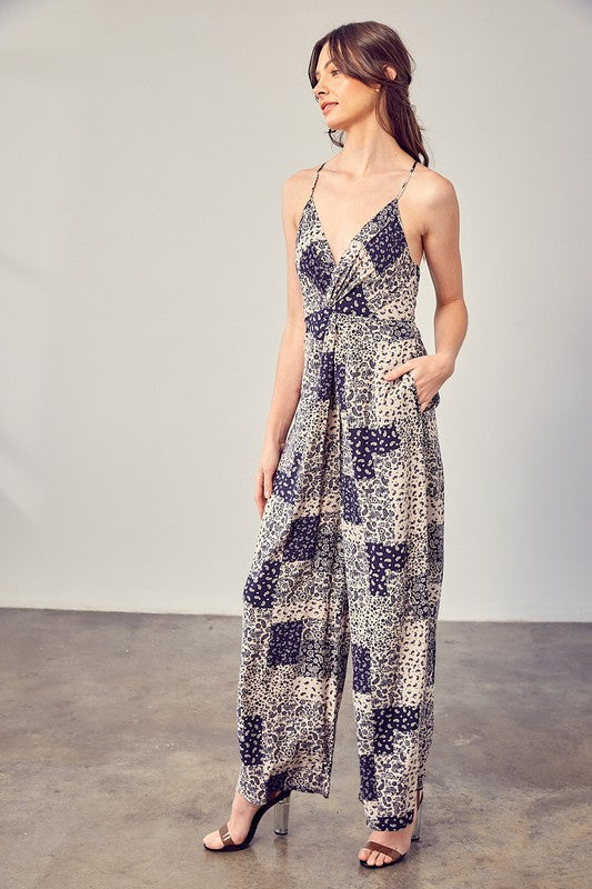 swvws Paisley Printed Cami Jumpsuit