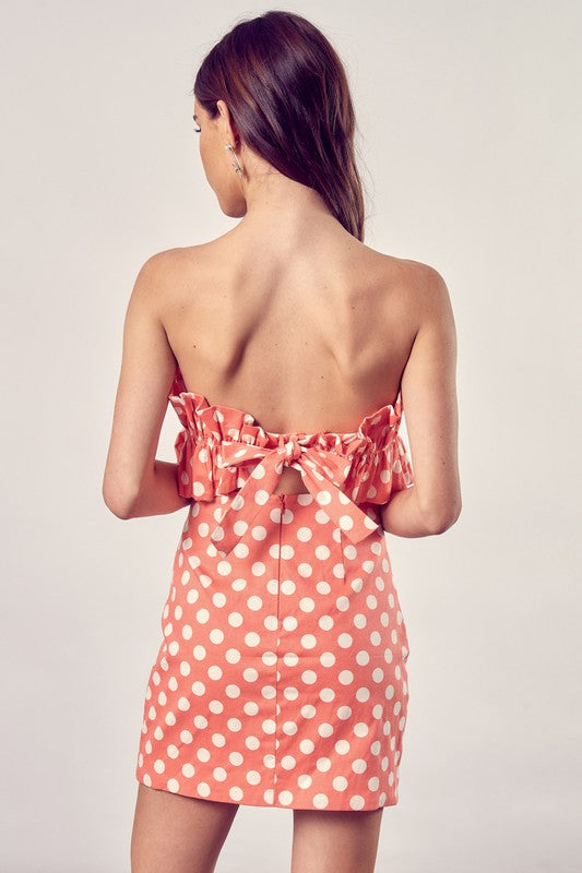 swvws Ruffle Polka Dot Dress