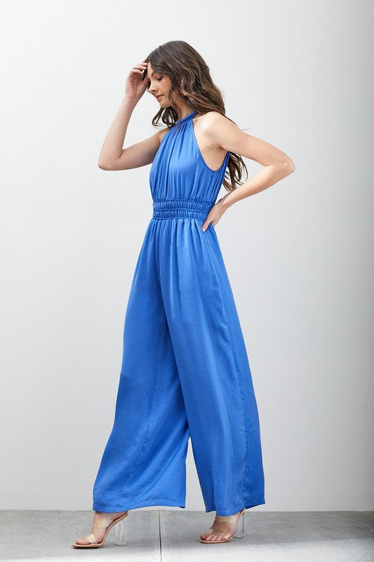 swvws High Neck Sleeveless Jumpsuit