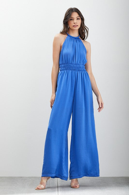 swvws High Neck Sleeveless Jumpsuit