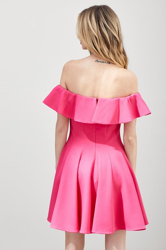 swvws A Line Ruffle Dress