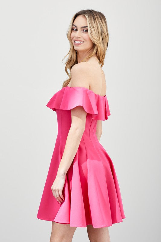 swvws A Line Ruffle Dress