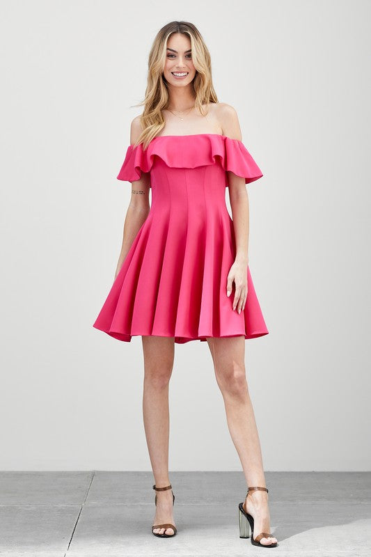 swvws A Line Ruffle Dress