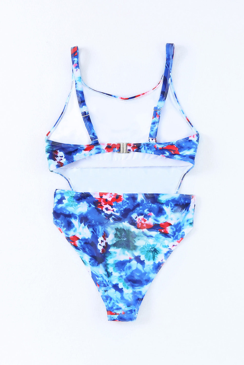 swvws Floral Cutout Sleeveless One-Piece Swimsuit